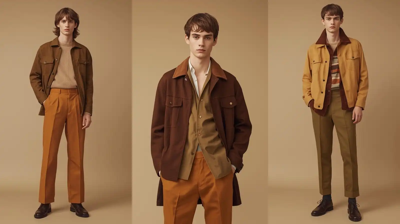 Earth-Tone Colors - Mens 70s Fashion